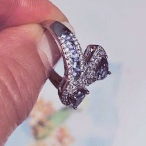 Genuine 925 SS Tanzanite ring - Size 7 - Picture 5 of 8